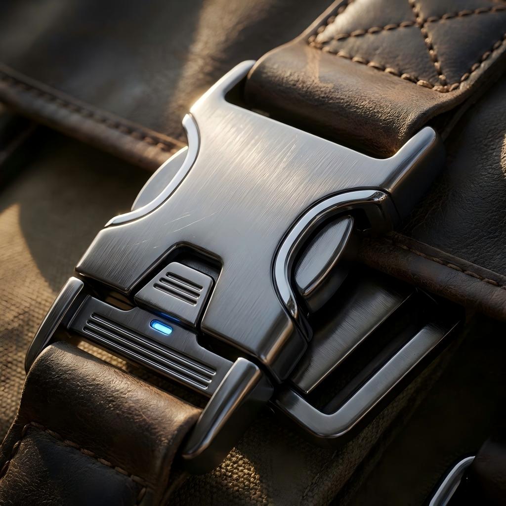 Magnetic Quick-Snap Buckles messenger bag