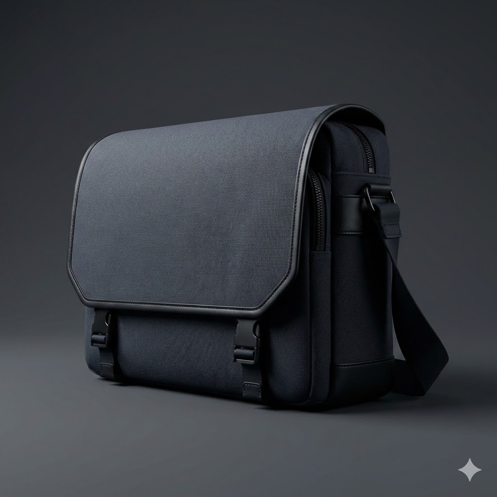 Structured Silhouette shoulder messenger bag factory