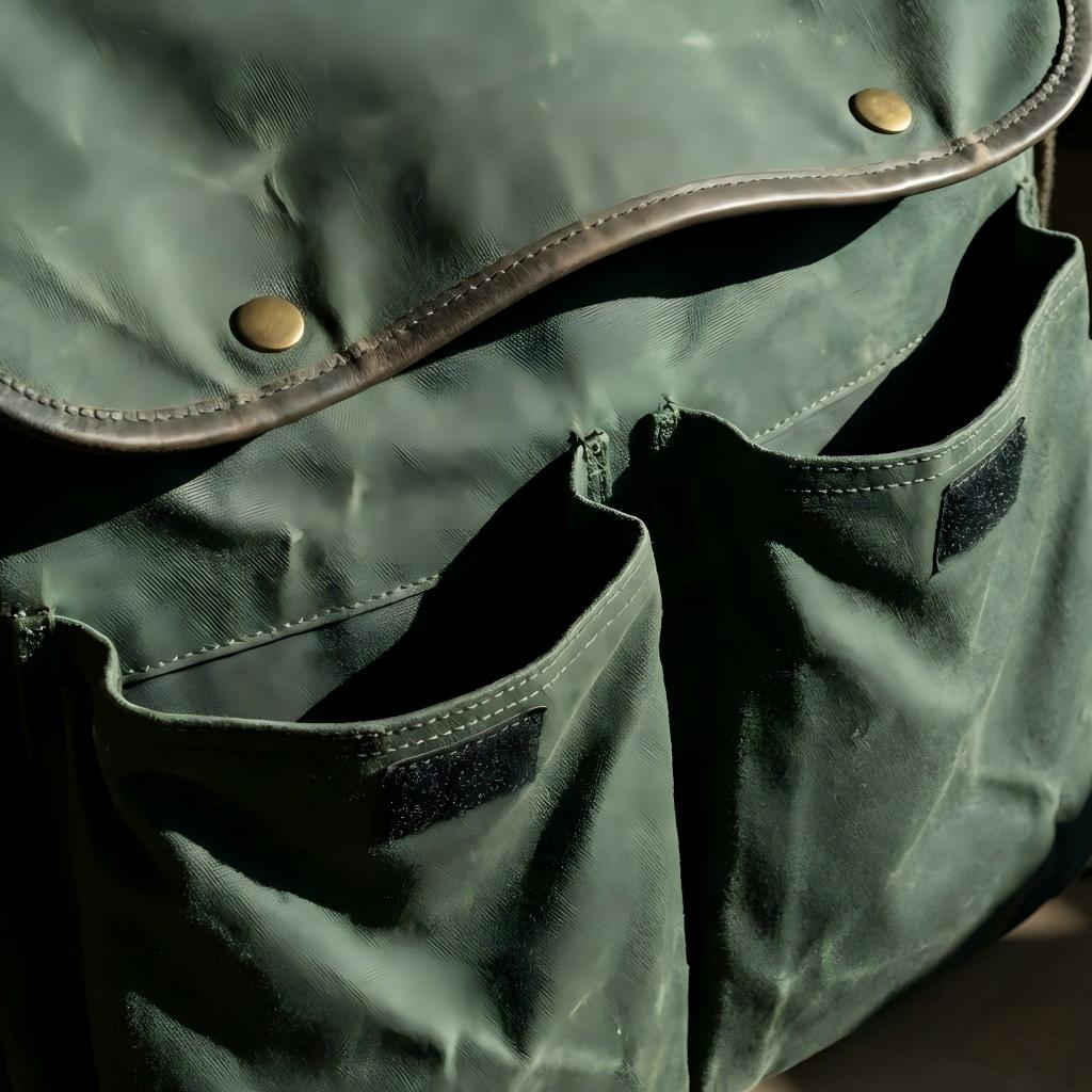 Under-Flap Front Pockets messenger bag