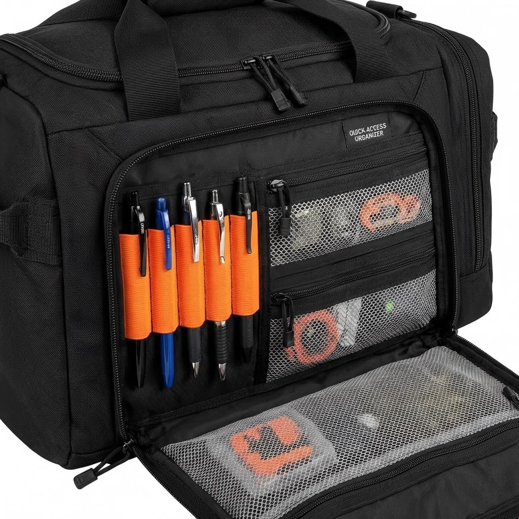 quick-access front organizer china oem duffel bag