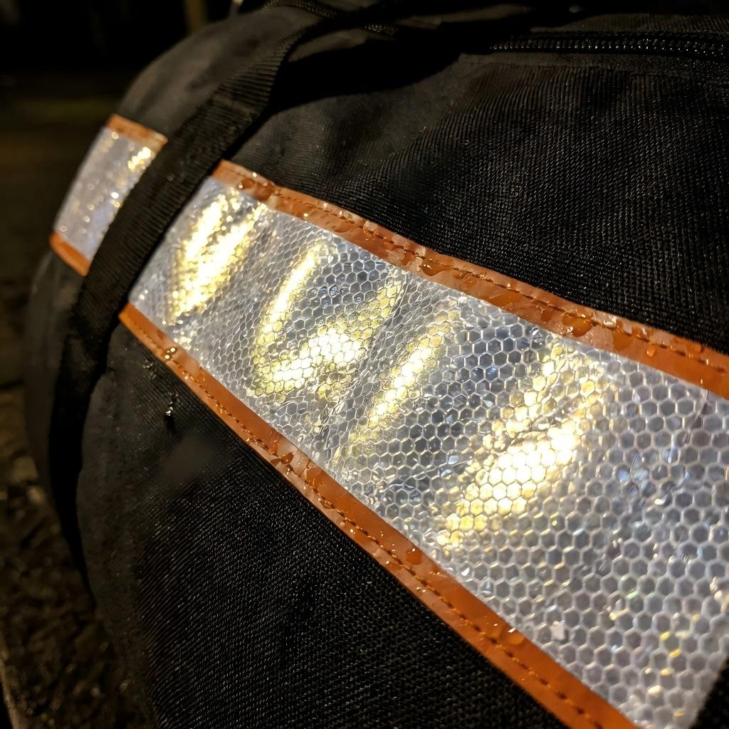reflective night-safety strips oem custom duffel bags whosale