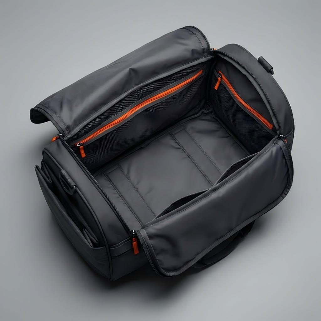 spacious 40L main compartment garment duffel bag manufacturers