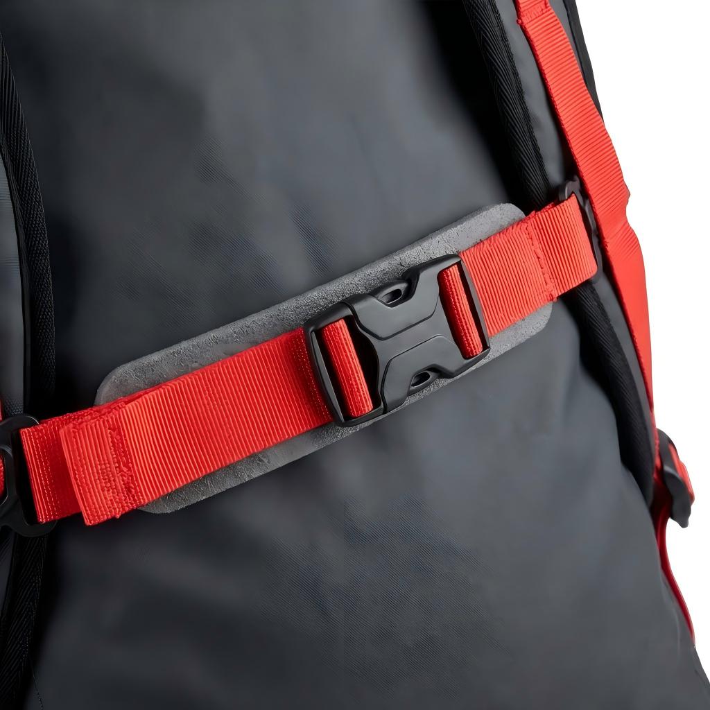 stabilizing sternum strap on waterproof boat bags