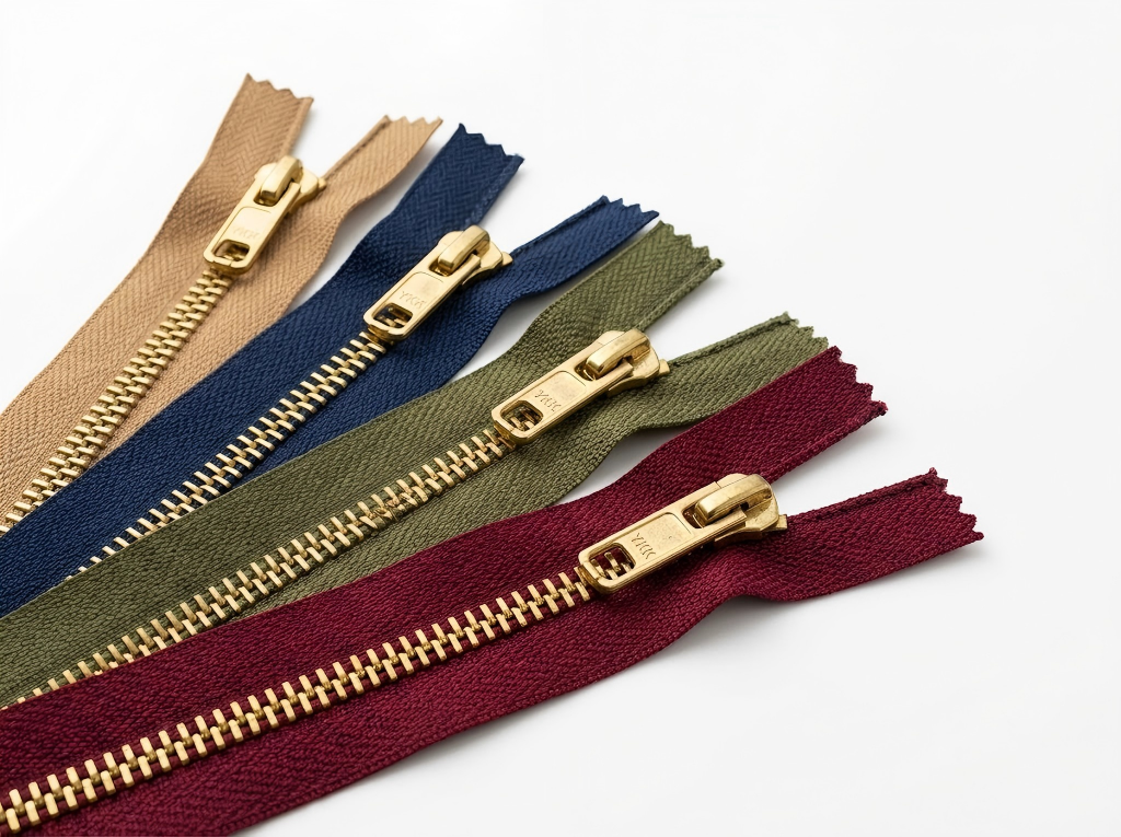 Brass zipper
