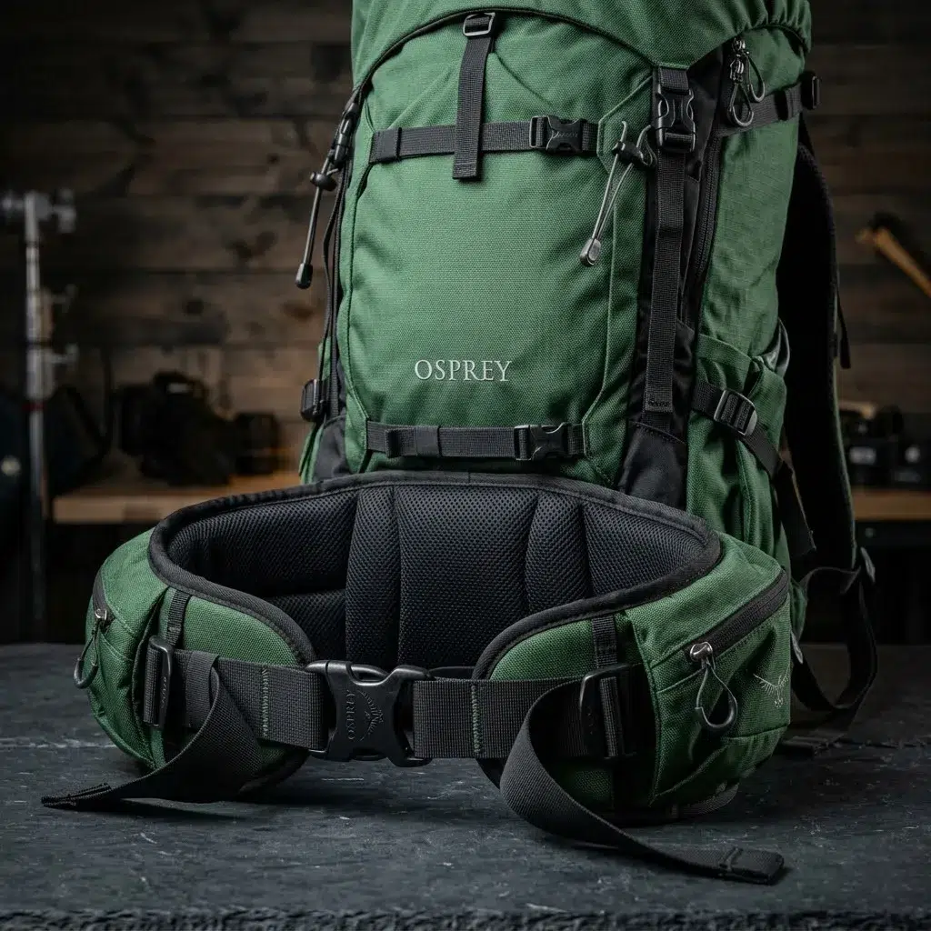 Load-Bearing Padded Hip Belt