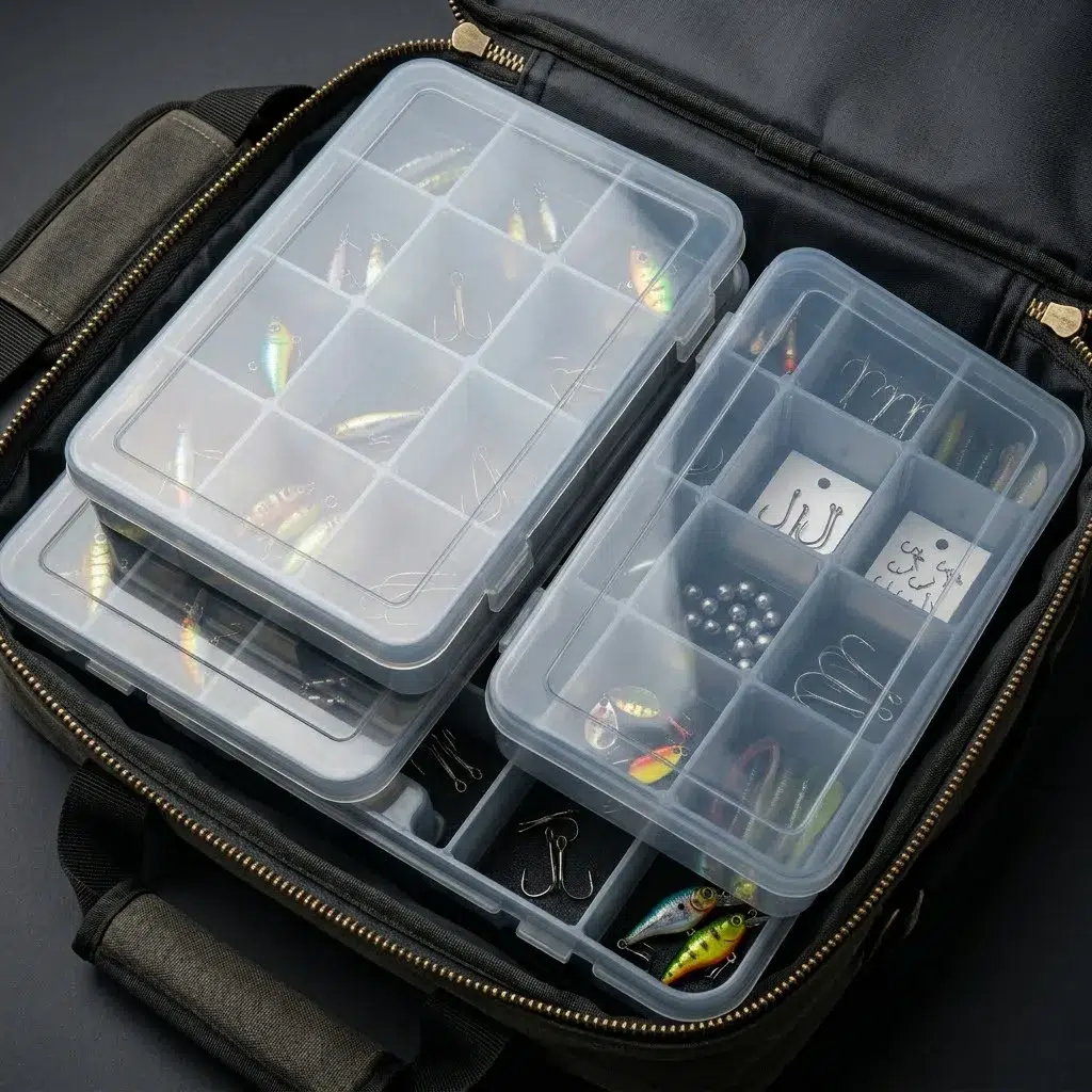 Multiple Tackle Box Compartments