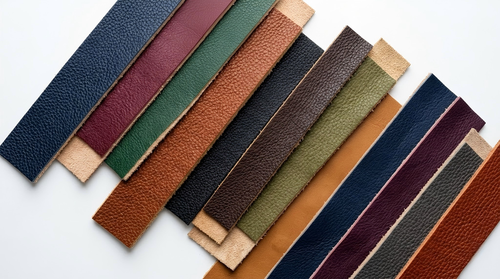 genuine leather material swatches