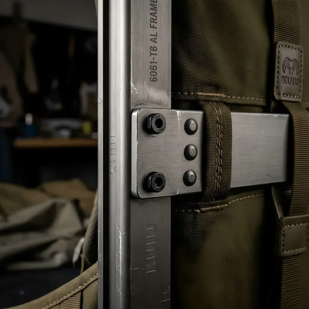 Aircraft-Grade Aluminum Frame hunting bag