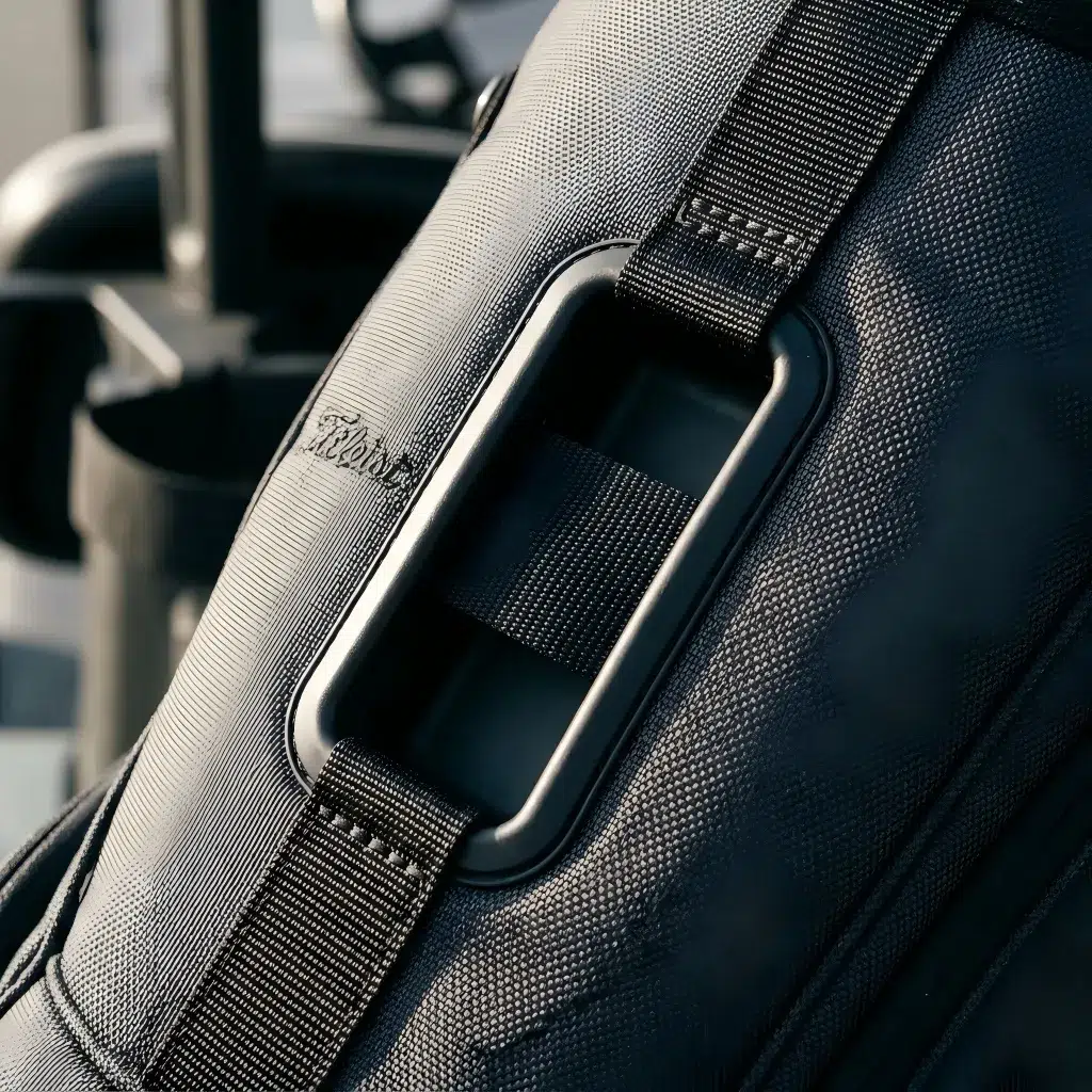 Cart-Strap Pass-Through Channel