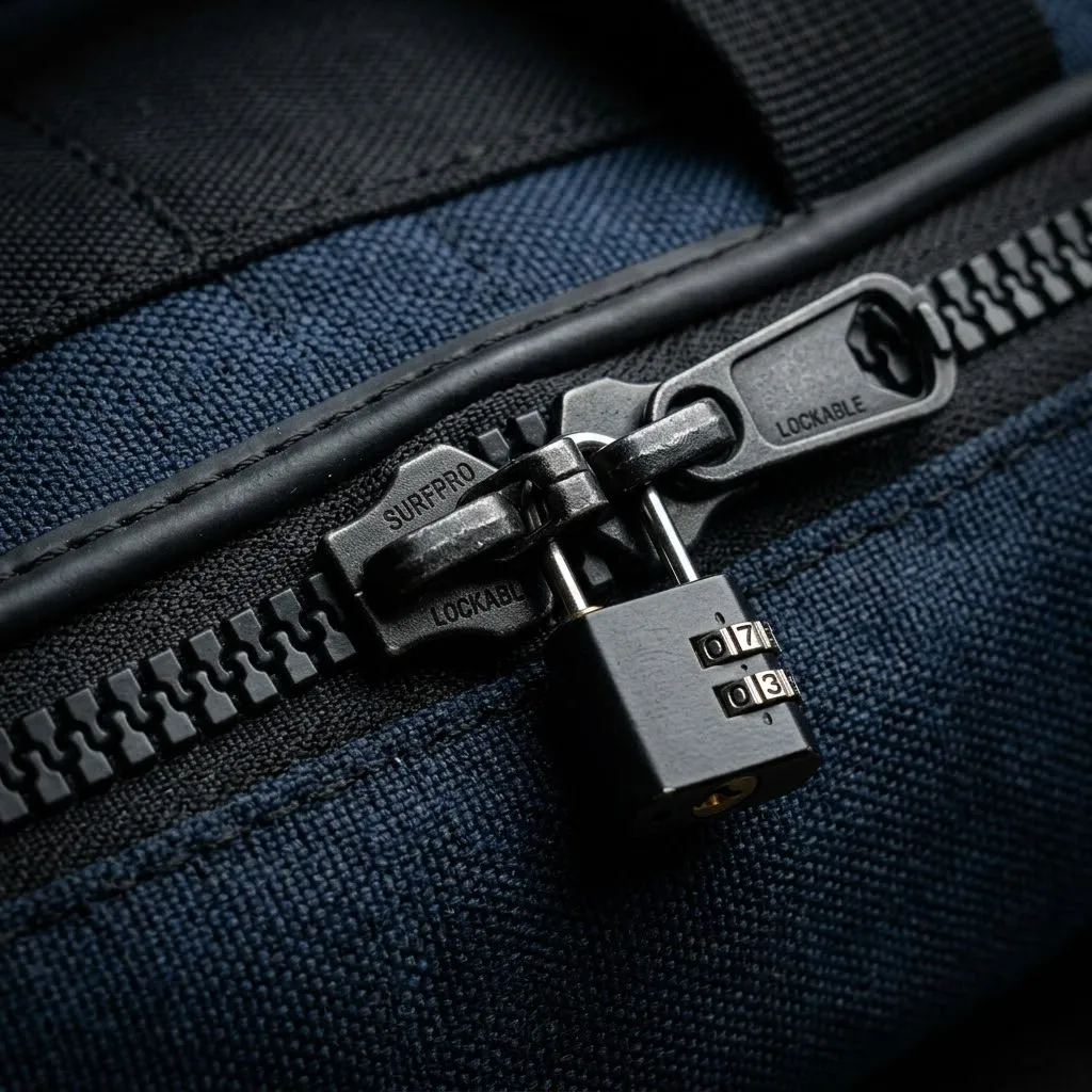 Lockable Travel Zipper Pulls